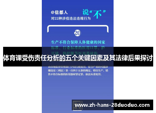 体育课受伤责任分析的五个关键因素及其法律后果探讨