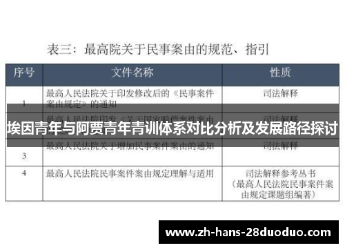 埃因青年与阿贾青年青训体系对比分析及发展路径探讨