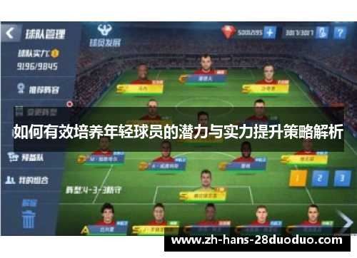 如何有效培养年轻球员的潜力与实力提升策略解析